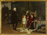 贾格·阿奇1881年国王古斯塔夫·瓦萨向瑞典国王汉斯介绍了艺术印刷精美的艺术复制品墙壁艺术IDajhqiavch
