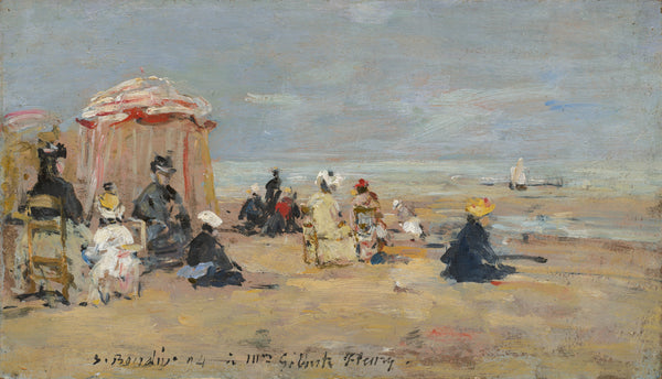 eugene-boudin-1894-on-the-beach-art-print-fine-art-reproduction-wall-art-id-ajjqq7lp0