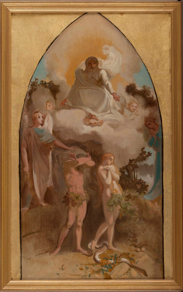 victor-louis-mottez-1865-sketch-for-the-church-of-st-severin-adam-and-eve-expelled-from-paradise-art-print-fine-art-reproduction-wall-art