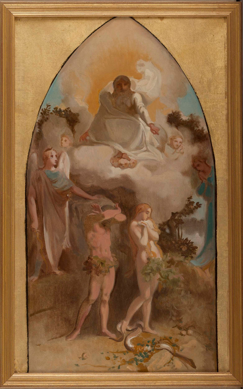 victor-louis-mottez-1865-sketch-for-the-church-of-st-severin-adam-and-eve-expelled-from-paradise-art-print-fine-art-reproduction-wall-art