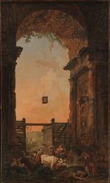 hubert-robert-1773-the-return-of-the-cattle-art-print-fine-art-reproduction-wall-art-id-ajm4g8llj