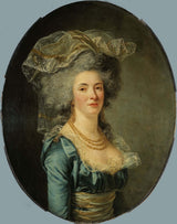 阿德萊德-拉比爾-吉亞德-1787-推測的菲利伯特-奧爾良-佩蘭-西皮埃爾-莫森伯爵夫人的肖像-藝術-印刷品-美術-複製品-牆壁藝術
