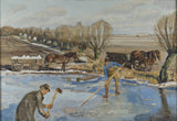 fritz-syberg-1927-ouvriers-de-ferme-récupérant-impression-d'art-de-glace-reproduction-d'art-mur-art-id-ajmhb8iw0