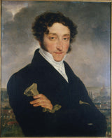 anoniem-1830-portret-van-'n-man-voorheen-geïdentifiseer-as-charles-nodier-1780-1877-man-van-briewe-kuns-druk-fyn-kuns-reproduksie-muurkuns