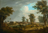 joseph-rebell-1810-scen-från-napoleonkrigen-fransmännen-retreat-från-lobau-och-den-sårade-marskalken-jean-lannes-duc-de-montebello-konsttryck- fine-art-reproduction-wall-art-id-ajngm6uc8