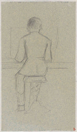 jozef-israels-1834-người đàn ông ngồi trên ghế đẩu-nhìn-từ-phía sau-nghệ thuật-in-mỹ thuật-sản xuất-tường-nghệ thuật-id-ajnobtoki