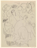 Лео-Гестел-1891-жетва-пољопривредници-обрађују-земљу-уметност-штампа-ликовна-репродукција-зид-уметност-ид-ајнрвмјвк