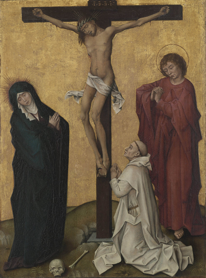 workshop-of-rogier-van-der-weyden-1460-the-crucifixion-with-a-carthusian-monk-art-print-fine-art-reproduction-wall-art-id-ajpe57w4l