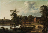 hans-harder-1842-landskap-med-bruket-vid-bromme-nära-soro-konsttryck-finkonst-reproduktion-väggkonst-id-ajpmwfep8