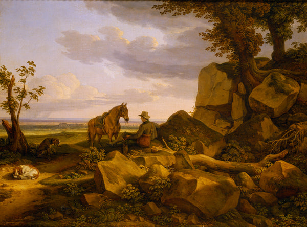 johann-christian-reinhart-1835-italian-landscape-with-a-hunter-selfportrait-art-print-fine-art-reproduction-wall-art-id-ajq3lekbc