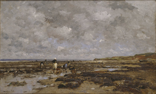 wilhelm-von-gegerfelt-clam-pickers-in-villerville-art-print-fine-art-reproduction-wall-art-id-ajshm5hoj