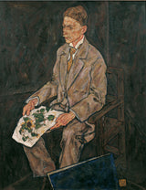 エゴン・シーレ-1917-フランツ・マルティン・ハベルディッツル博士の肖像-アートプリント-ファインアート-複製-ウォールアート-id-ajt8fw5i7