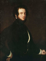 alfred-guillaume-gabriel-dcomte-orsay-alfred-guillaume-gabriel-d-1845-självporträtt-av-greve-alfred-dorsay-1801-1852-konsttryck-finkonst-reproduktion-väggkonst