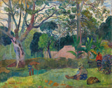 paul-Gauguin-1891-the-beam-the-big-tree-art-print-fine-art-reprodukčnej-wall-art-id-ajtopgi41