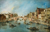 弗朗西斯科·瓜迪-1780-查看卡納雷吉奧運河威尼斯藝術印刷精美藝術複製品牆藝術 id-ajviwu0y5