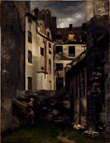 charles-alexis-apoil-1882-former-hotel-dieu-court-of-saint-julien-le-pauvre-art-print-fine-art-reproduction-wall-art