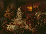 卡尔·西奥多·冯·皮洛蒂·尼禄在罗马废墟上的艺术印刷品美术复制品墙艺术 id-ajwy9njzx