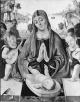 bernardino-da-genoa-1515-madonna-og-barn-med-engle-kunsttryk-fine-art-reproduktion-vægkunst-id-ajxjobtvu