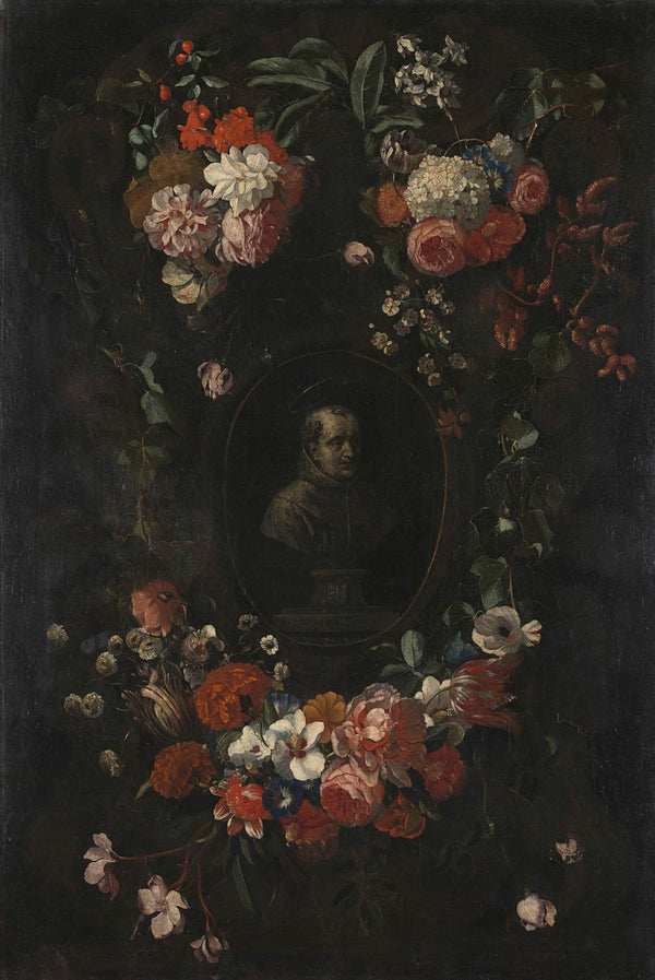 david-teniers-ii-1676-wreath-of-flowers-encircling-a-portrait-of-hieronymus-van-art-print-fine-art-reproduction-wall-art-id-ajy6ss3k2