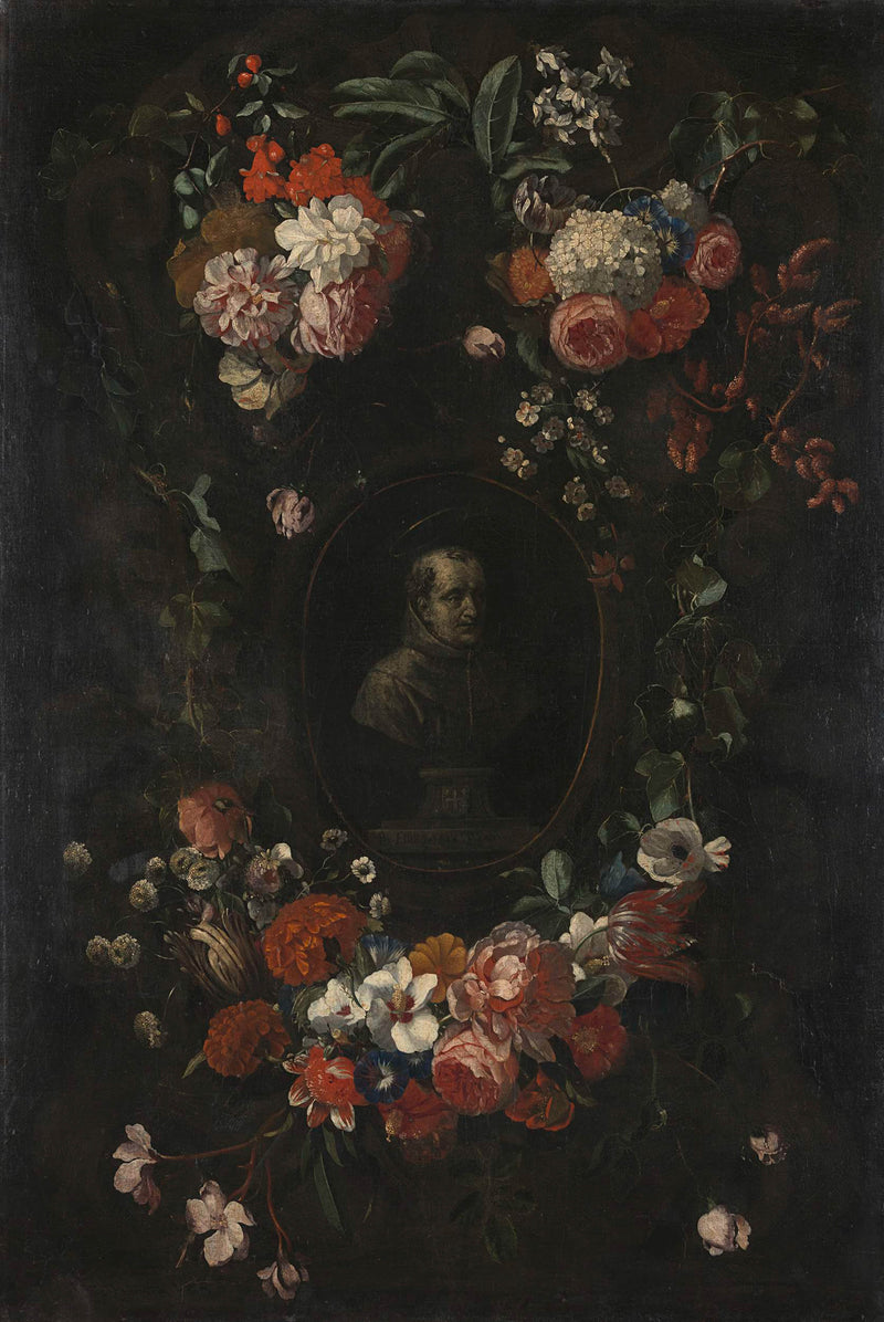 david-teniers-ii-1676-wreath-of-flowers-encircling-a-portrait-of-hieronymus-van-art-print-fine-art-reproduction-wall-art-id-ajy6ss3k2