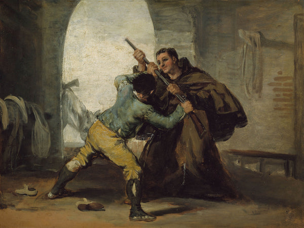 francisco-jose-de-goya-y-lucientes-1811-friar-pedro-wrests-the-gun-from-el-maragato-art-print-fine-art-reproduction-wall-art-id-ajyxllett