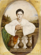 arsene-trouve-1832-portree-jean-baptiste-deburau-1796-1846-miimikunst-print-kujutav kunst-reproduktsioon-seinakunst