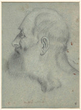неизвестен-1500-главата на човек-с-брада-в-профил до най-лявата-съвременните печат-фино арт-репродукция стена-арт-ID-ak3e7wodm