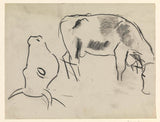 leo-gestel-1891-esboços-de-uma-vaca-impressão-de-arte-reprodução-de-belas-artes-arte-de-parede-id-ak3wr59qk