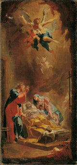 卡斯帕-弗朗茨-桑巴赫-1754-圣约瑟夫之死艺术印刷精美艺术复制品墙艺术 id-ak58g46e2