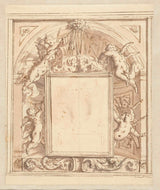 mattheus-terwesten-1600-kartusz-otoczony-putti-art-print-reprodukcja-dzieł sztuki-ściana-art-id-ak5lo6l5g