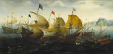 aert-anthonisz-1608-加的斯荷蘭語和英語船舶之戰攻擊藝術印刷品美術複製品牆藝術 id-ak5vzeywi