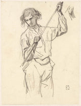 johan-daniel-koelman-1841-figure-study-of-a-man-with-a-stick-in-hand-art-print-fine-art-reproduction-wall-art-id-ak63aruaw