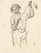 johan-daniel-koelman-1841-figure-study-of-a-with-a-stick-in-hand-art-print-fine-art-reproduction-wall-art-id-ak63aruaw