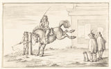 吉恩·伯纳德（Jean-Bernard）1775年驯服一种马艺术印刷精美的艺术复制品墙艺术ID-ak6cawfxb