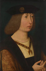 anoniem-1500-portret-van-philip-die-beurs-hertog-van-burgundy-kuns-druk-fyn-kuns-reproduksie-muurkuns-id-ak79zx30x