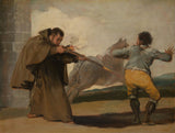 francisco-jose-de-goya-y-lucientes-1811-fraile-pedro-shoot-el-maragato-as-his-horse-run-off-art-print-fine-art-reproducción-wall-art-id- ak8fvyeuj