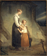 ary-scheffer-1823-the-orphans-art-print-fine-art-reprodução-arte de parede