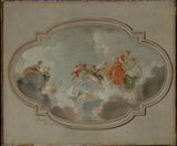 Jacob-de-wit-1743-flora-and-zephyr-art-print-reprodukcja-dzieł sztuki-sztuka-ścienna-id-ak8ueqf3i