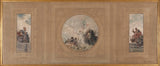 弗朗索瓦-肖默-1886-潘坦镇未来哈迪-潘坦向前-希望-光荣-过去的艺术-印刷-美术-复制品-墙艺术的草图