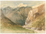 查爾斯·羅楚森-1871-藝術州山間路上的牛車印刷品美術複製品牆藝術 id-akaupnpqu