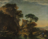 萨尔瓦·罗萨1640废墟在多岩石的风景艺术印刷精美的艺术再现墙艺术id-akazo4erw