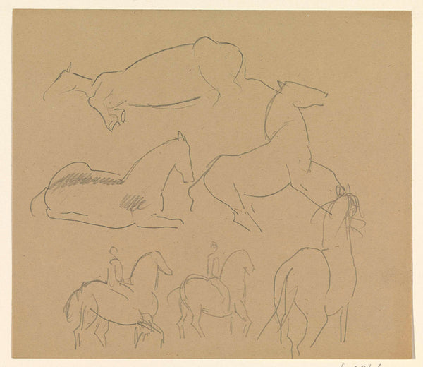 leo-gestel-1891-sketch-sheet-studies-of-horses-art-print-fine-art-reproduction-wall-art-id-akbhxv9lt