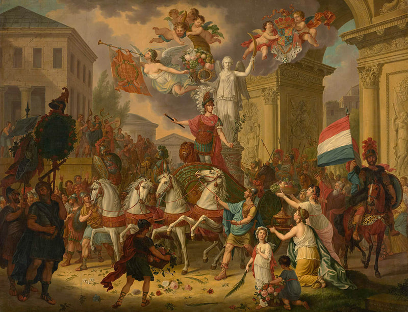 cornelis-van-cuylenburgh-ii-1815-allegory-of-the-triumphal-procession-of-the-prince-art-print-fine-art-reproduction-wall-art-id-akcnez5g1