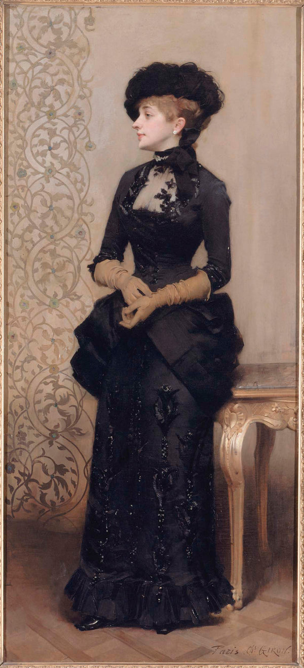 charles-giron-1883-woman-wearing-gloves-called-la-parisienne-art-print-fine-art-reproduction-wall-art