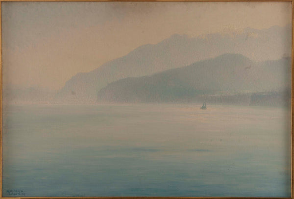 henry-brokman-1913-sorrento-coast-blue-and-silver-art-print-fine-art-reproduction-wall-art
