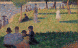 georges-seurat-group of figures-study-fora-sunday-at-la-grande-jatte-art-print-fine-art-reproduction-wall-art-id-akd2o4w69