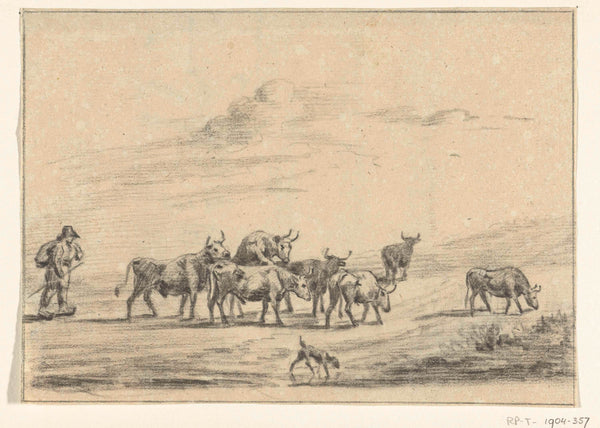 jean-bernard-1775-cows-tracker-with-a-group-of-cattle-art-print-fine-art-reproduction-wall-art-id-akds0pjix