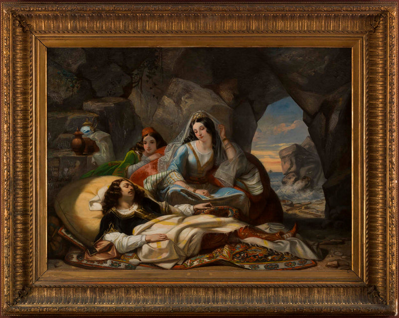 marcel-saunier-1839-don-juan-and-haidee-art-print-fine-art-reproduction-wall-art