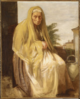 edgar-degas-1857-stara-włoska-kobieta-druk-sztuka-reprodukcja-dzieł sztuki-sztuka-ścienna-id-akduclyid