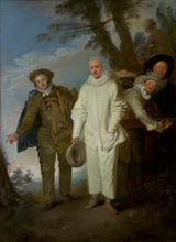 antoine-watteau-1720-de-italienske-komikere-kunsttrykk-fin-kunst-reproduksjon-veggkunst-id-akduxzsb2